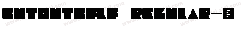 CutOutsFLF Regular字体转换